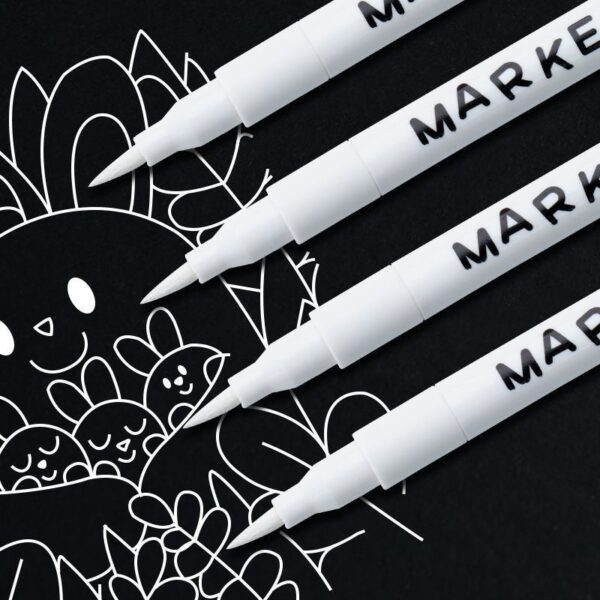 White Acrylic Marker Set - Image 2