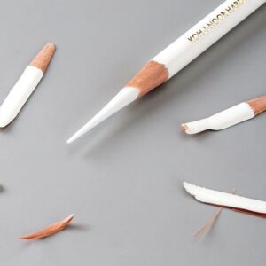 KOH-I-NOOR White Charcoal Pencil – Highlight Pencil for Black Paper & Sketching