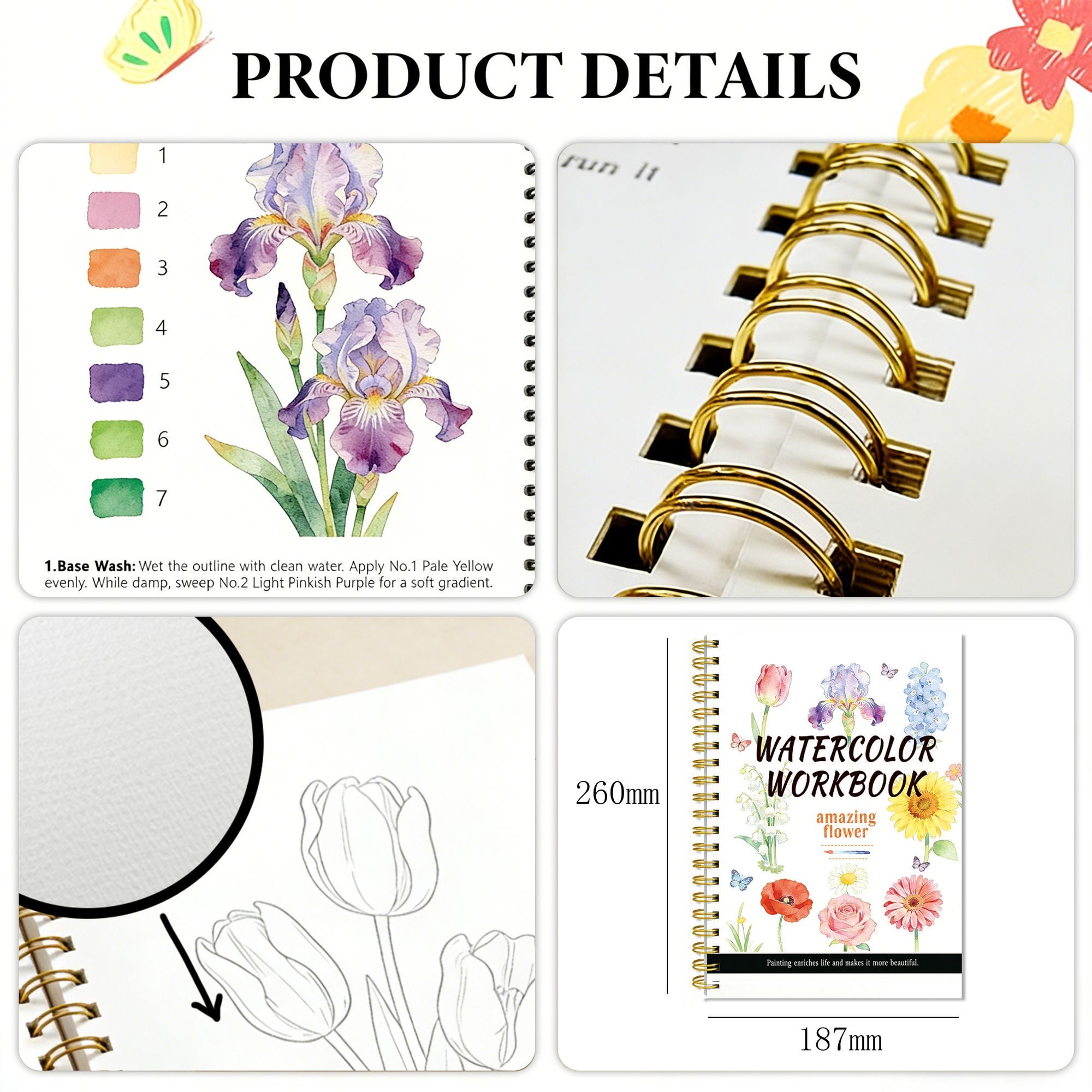 Watercolor Workbook โ Floral Edition - Image 2