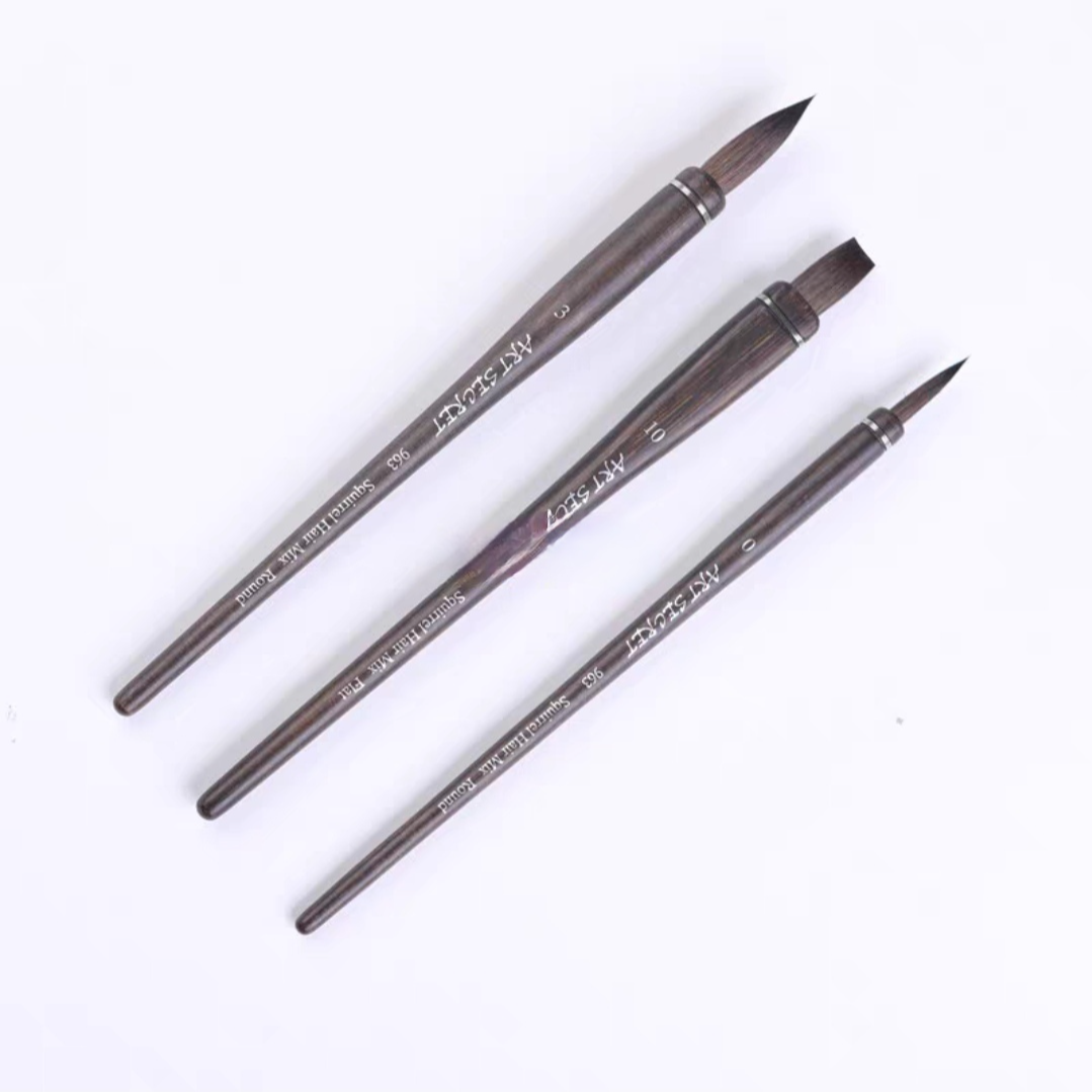 Art Secret 963 Squirrel Hair & Mixed Fibre Watercolour Brush Set