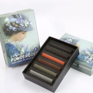 Water-Soluble Charcoal Sticks – 6 Colours