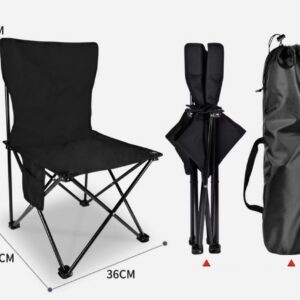 Lightweight Folding Chair with Backrest